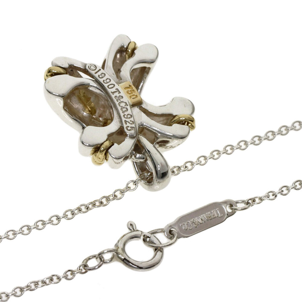 Tiffany Signature Necklace Silver Yellow Gold Co